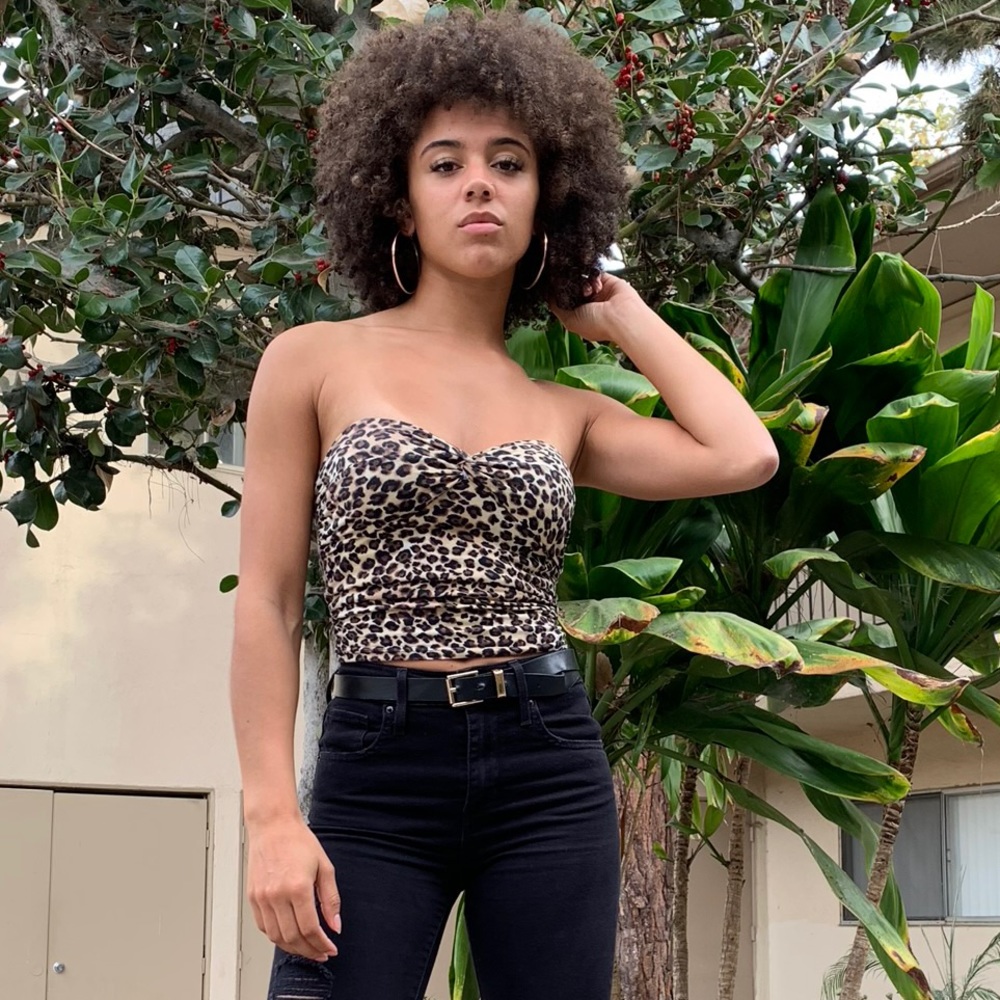 Sexy animal print tube top😍